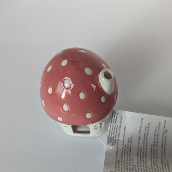 Target Spritz Easter Mushroom Pink House Light Up Ceramic Bunny Spring Decor - Picture 4 of 6